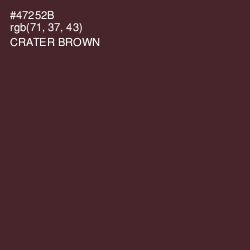 #47252B - Crater Brown Color Image